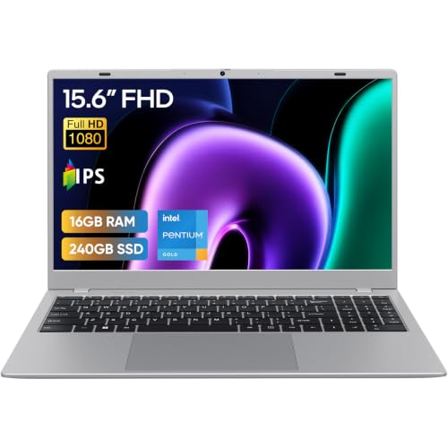MARGOLAI 15.6" FHD IPS Laptop Computer, 16GB RAM/240GB SSD, Pentium 6500Y - image 1