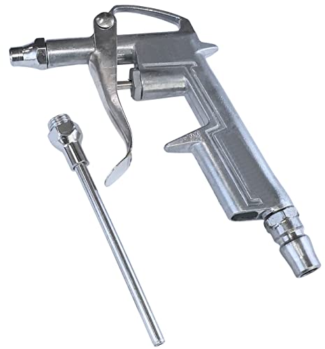 AERZETIX - C18570 - Pistolet soufflette à bec 1/4 pour compresseur d'air comprimé - embout 90 mm - outil pneumatique de gonflage/nettoyage/dépoussièrage