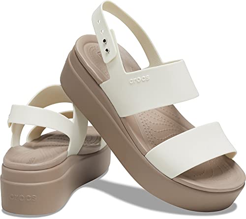 Image of Crocs Women Brooklyn Wedge 206453-159 Oyster W4