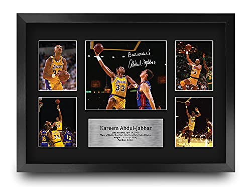 HWC Trading Kareem Abdul-Jabbar 16 x 12 inch (A3) Printed