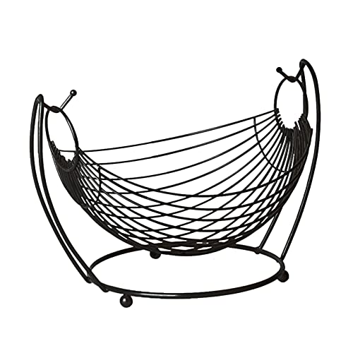 Jingtaihua Obstkorb Obstständer Obsthalter Obstschale für Küche & Esstisch (schwarz) Cover