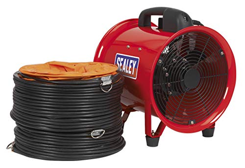 Sealey Portable Ventilator 250mm with 5m Ducting - VEN250, Red