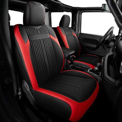 FREESOO Custom Seat Covers for Jeep Wrangler Seat Covers 4
