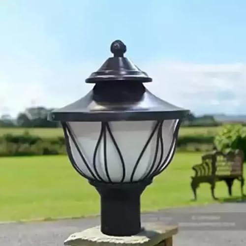Image of SINOMAN Metal and Polycarbonate Gate Light for Home Gate Waterproof | Lamps for Entrance | Outdoor Garden Light | Pillar Lights