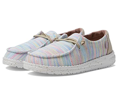 Image of HEYDUDE Youth Wendy Stretch Aurora White Multi 3