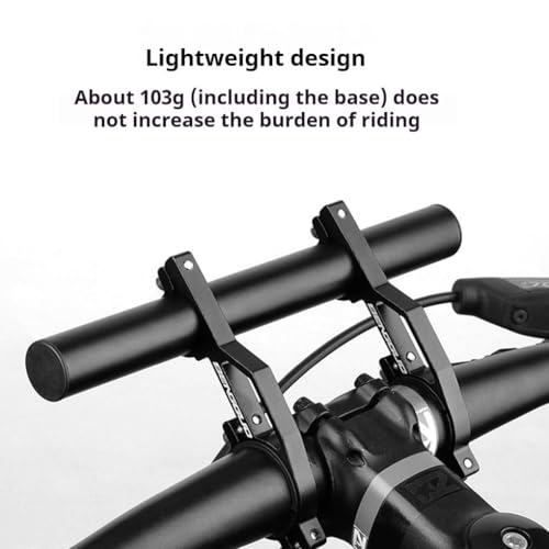 WUUOSSYUIS Liga de alumínio da bicicleta guiador extensor suporte estender bicicletas 200mm gps meta
