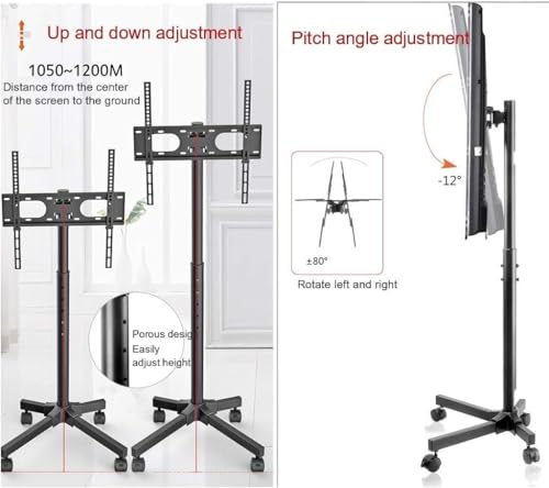 Soporte móvil universal para TV ajustable en altura miniatura 5