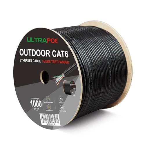 Cable Exterior Cat 6 Direct Burial Ethernet 1000 ft UTP