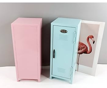 Amazon | ミニロッカー 27cm 合金 卓上収納ケース 収納ボックス