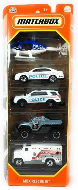 Matchbox MBX Rescue III 5pack