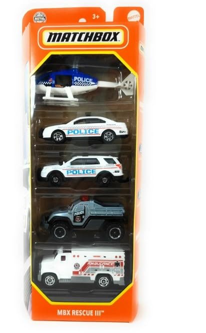 Matchbox MBX Rescue III 5pack miniatura 1
