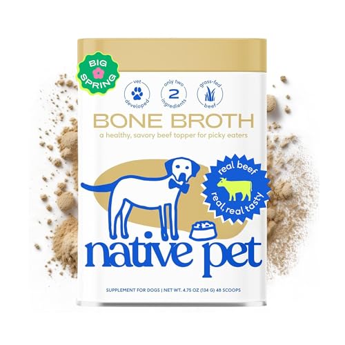 Native Pet Bone Broth for Dogs and Cats - Made with Real Beef Bone Broth