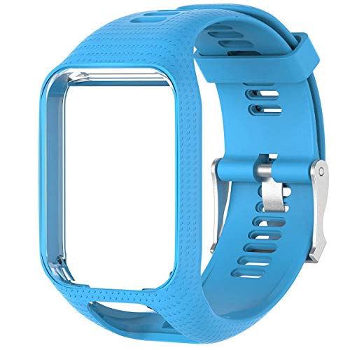 Shieranlee Sport Bracelet pour Tomtom Watch, Silicone Respirant Bracelet avec goupille à...