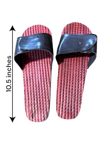 Wooden Acupressure Slippers for Men & Women 10.5 Inches Handcrafted Reflexology Sandals with Anti-Slip Grip and Therapeutic Design2