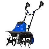 BILT HARD 14-Amp 18-Inch Electric Tiller Cultivator, 8'' Tilling Depth Corded Garden Rototiller, 6 Steel Front Tines Roto Tillers with Adjustable Wheels & Foldable Handle for Garden Lawn Soil Digging
