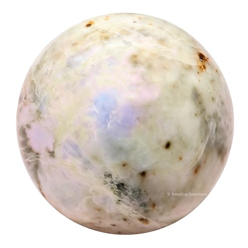 Image of Certified Hackmanite Crystal Ball for Meditation - Premium Crystal Vastu Items for Home and Feng Shui Items for Good Luck - Ideal for Pooja Supplies and Spiritual Practices (1.5 inch Inch)