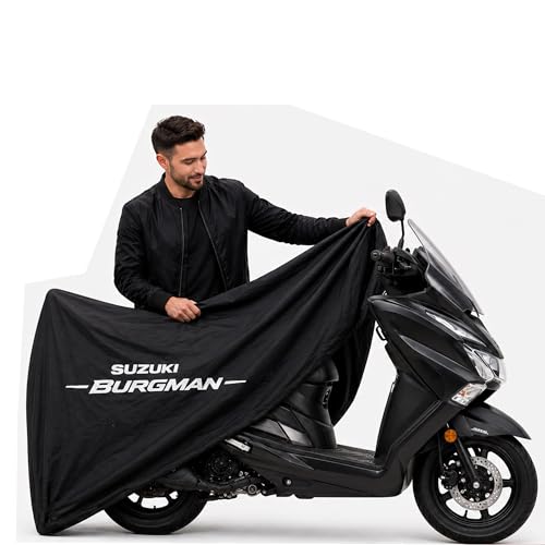 Image of Kayme Motorcycle Cover Waterproof Heavy Duty All Weather, Quad 4 Wheeler Cover Sun Rain Snow Protection (Mid-Black, Burgman)