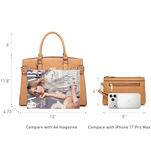 Bolso Satchel de mujer para trabajo y uso diario miniatura 4