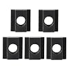 T Slot Nuts 5pcs/ Black Oxide Finish T Slot Nuts Fit Into T-Slots in Machine Tool Tables Woodworking
