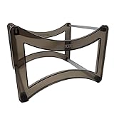 Westcott Hängeregistraturkorb für ca. 35 DIN A4 Hängeregister Mappen (unbefüllt) | Hängeregister Box in Transluzent-Schwarz mit Aluminium-Stecksystem | stapelbar & rutschfest | E-733328 00