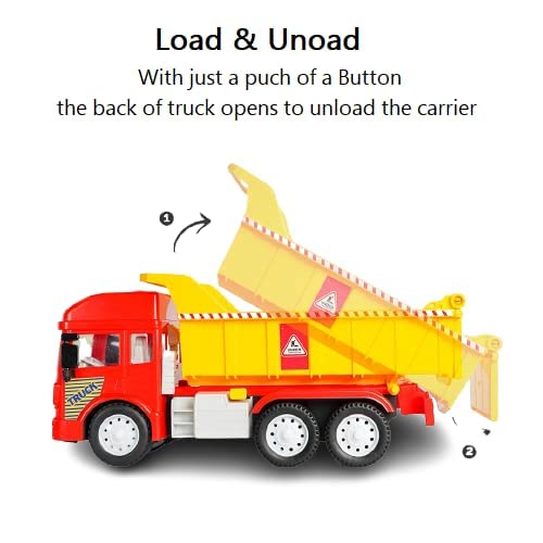 Image of Exclusive Collection Of Dumper Truck Construction Vehicles For Kids Pretend Play Toy Trucks Play Set Building Vehicles Set For Kids 3-14 Years(Dumper Truck),Multicolor