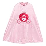 Princess Heart & Carriage Design Reversible Cape