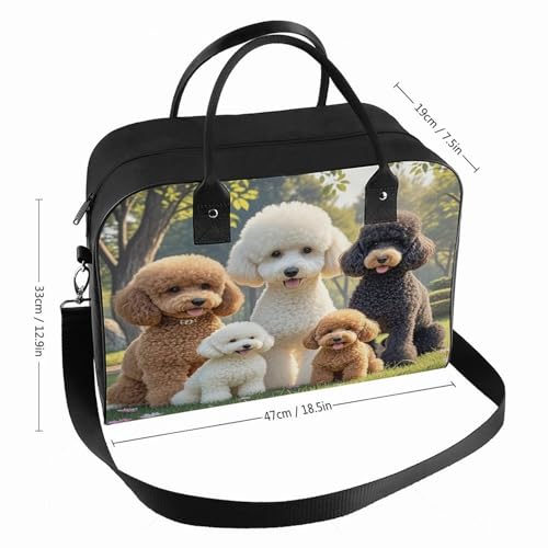 Maletín para portátil con diseño de perros Poodles miniatura 2