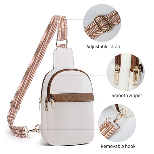 Small Sling Crossbody Bag for Women Trendy,Soft Vegan Leather Cross body Bag Purse Fanny Packs Chest Bag for Traveling3