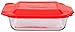 Pyrex 8 Inch Baking Dish, Red, 8-inches Square