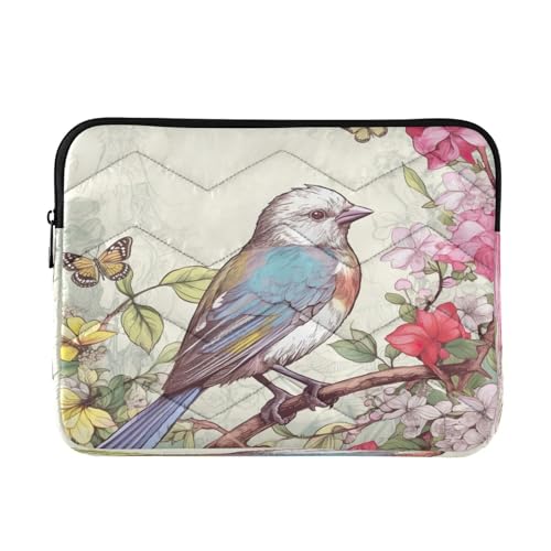 Funda para portátil diseño aves 13-14 pulgadas impermeable miniatura 1