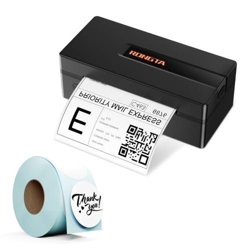 Image of Rongta RP425 Label Printer+ 2'' Circle White Labels-750