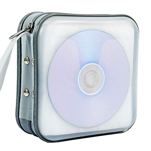 Funda para CD y DVD de 40 capacidades organizador de almacenamiento portátil para hogar y coche