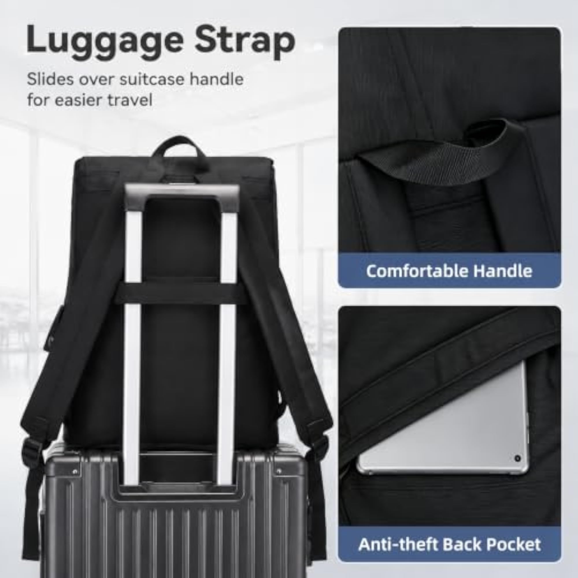 Laptop Backpack for Women and Men, Durable Design