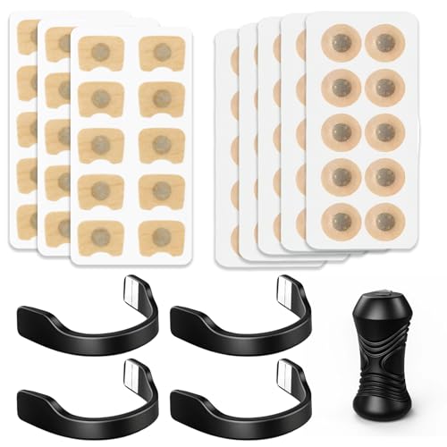 60 Pairs Magnetic Nose Strips for Snoring, Nasal Dilators with 4 Nose Clips,Improves Sleep Quality and Breathing Comfort for Better Breathing During Sleep, Sports, and Travel