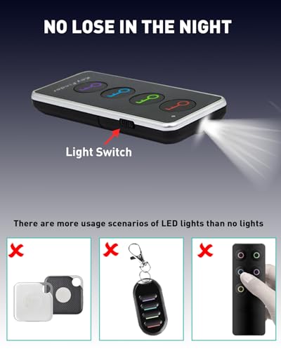 Key Finder,85dB+ Item Locator Tags with 131ft. Working Range,Wireless Key Tracker Remote Finder Locator with Sound for Finding Wallet, Key, Phone, Glasses, Pet Tracker, All Battery Included