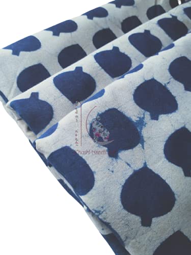 Indian Handmade Art 100% Pure Cotton Fabric Indian Handmade Block Printed Garment Fabric, Cloth Material Fabric, Sanganeri Hand Block Print Fabric