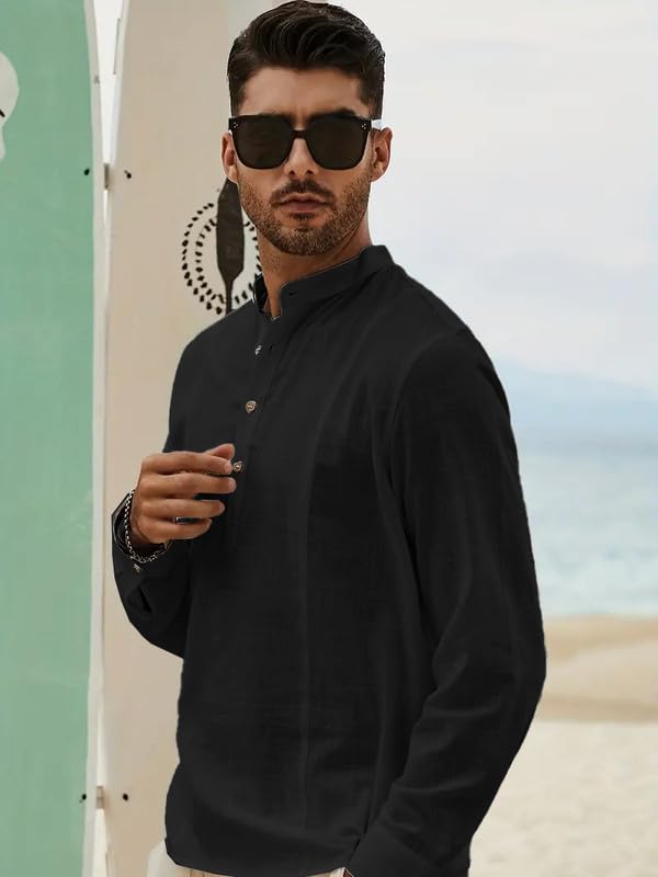 Be Active Men Short Kurta Black Color (S-Rf0029 4 S)