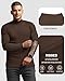 MANGOPOP Men's Mock Turtleneck Shirts Long Sleeve Shirts Pullover Ribbed Sweater Fall Fashion 2025