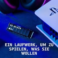 WD_BLACK SN850 1 TB NVMe SSD Offiziell Lizenziert für PS5 Konsolen (interne Gaming SSD mit Heatsink; PCIe Gen4 Technologie, bis zu 7.000 MB/s Lesen, M.2 2280) – Ansicht 4