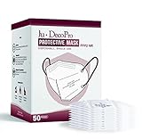 DÉCOPRO Disposable FFP2 Face Mask Mouth & Nose Safety Protection 5 Layer Filter Barrier FFP2 Pack of 50 | F-KN95c-50 | F-KN95c-50