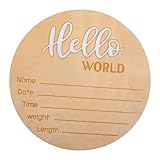 Panneau nominatif d'annonce de naissance pour nouveau-né : simple et facile à utiliser, le panneau d'annonce de naissance de bébé est fabriqué en bois, sûr et , panneau nominatif d'annonce de naissance pour nourrisson.