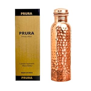 Prura PR Kupfer Ayurvedische Trinkflasche