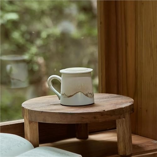Tasse à café en céramique verte mug thé eau bureau 325ml