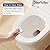 DeerValley Elongated One Piece Toilet, Dual Flush 0.8/1.28 GPF, Comfortable Seat Height, Powerful & Quiet, 12" Rough-In (1.28 GPF Side Flush)