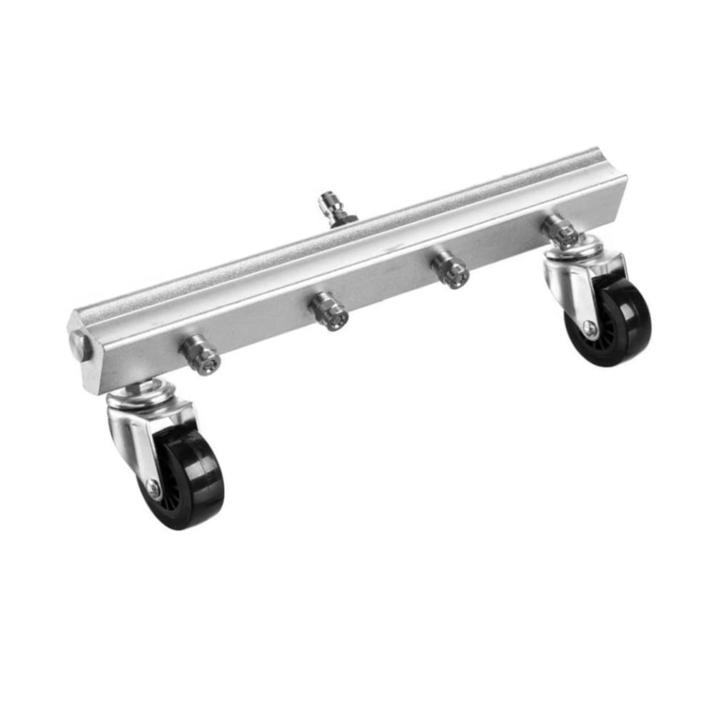 Limpiador de Suelos para Hidrolavadora de Alta Presión 4 Boquillas | Conector Rápido de 1/4 Pulgada, Ruedas Omnidireccionales, Acero Inoxidable y Aleación de Aluminio