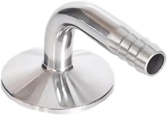 90 Degree Elbow SS304 Sanitary Hose Barb Pipe Fitting, for Home Improvement Tri Clamp Ferrule pipe connector(89mmx Ferrule 106)