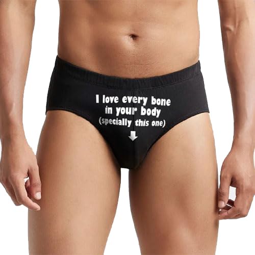 exciting lives Love Every Bone Underwear - Gift for Valentines, Valentine's Day, Love Gift for Valentines, Birthday, Anniversary, for Husband, Boyfriend, Friend Black-picture-34