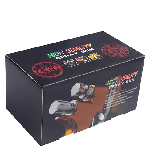 Image of Professional Paint Spray Guns Automotive hvlp Spray Gun car Paint Gun Gravity 1.3mm Tip for All Auto Paint Topcoat and Touch-Up 600CC Plastic Cup, sp001
