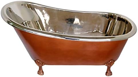 Victorian Copper Slipper Clawfoot Tub