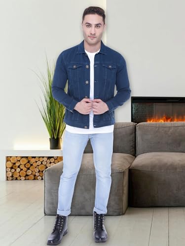 Image of Kuons Avenue Men's Regular Fit Trucker Jacket | Denim Jacket For Men